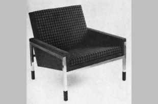 Steen Østergaard - Steen Ostergaard Steel and Leather Lounge Chair & Foot  Stool